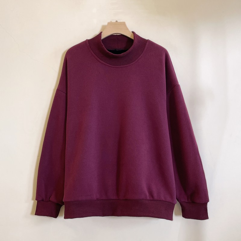 加绒加厚保暖休闲百搭卫衣年轻显瘦妈妈装秋冬遮肉新款YX301374