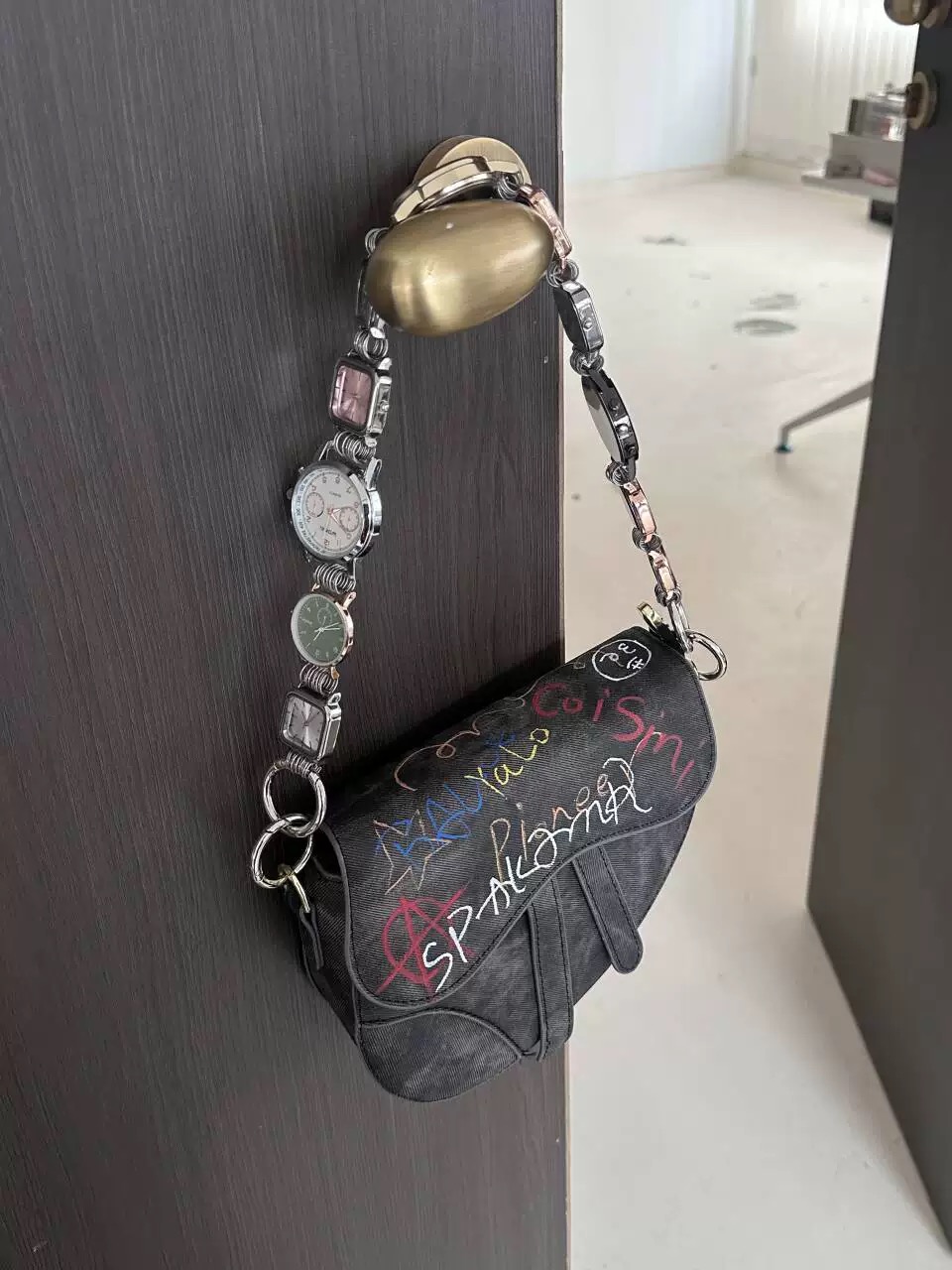 LY·Vintage 妹妹彩虹编织包