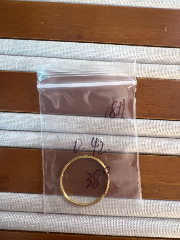 克重0.42 18号 碎冰冰戒指 足金999