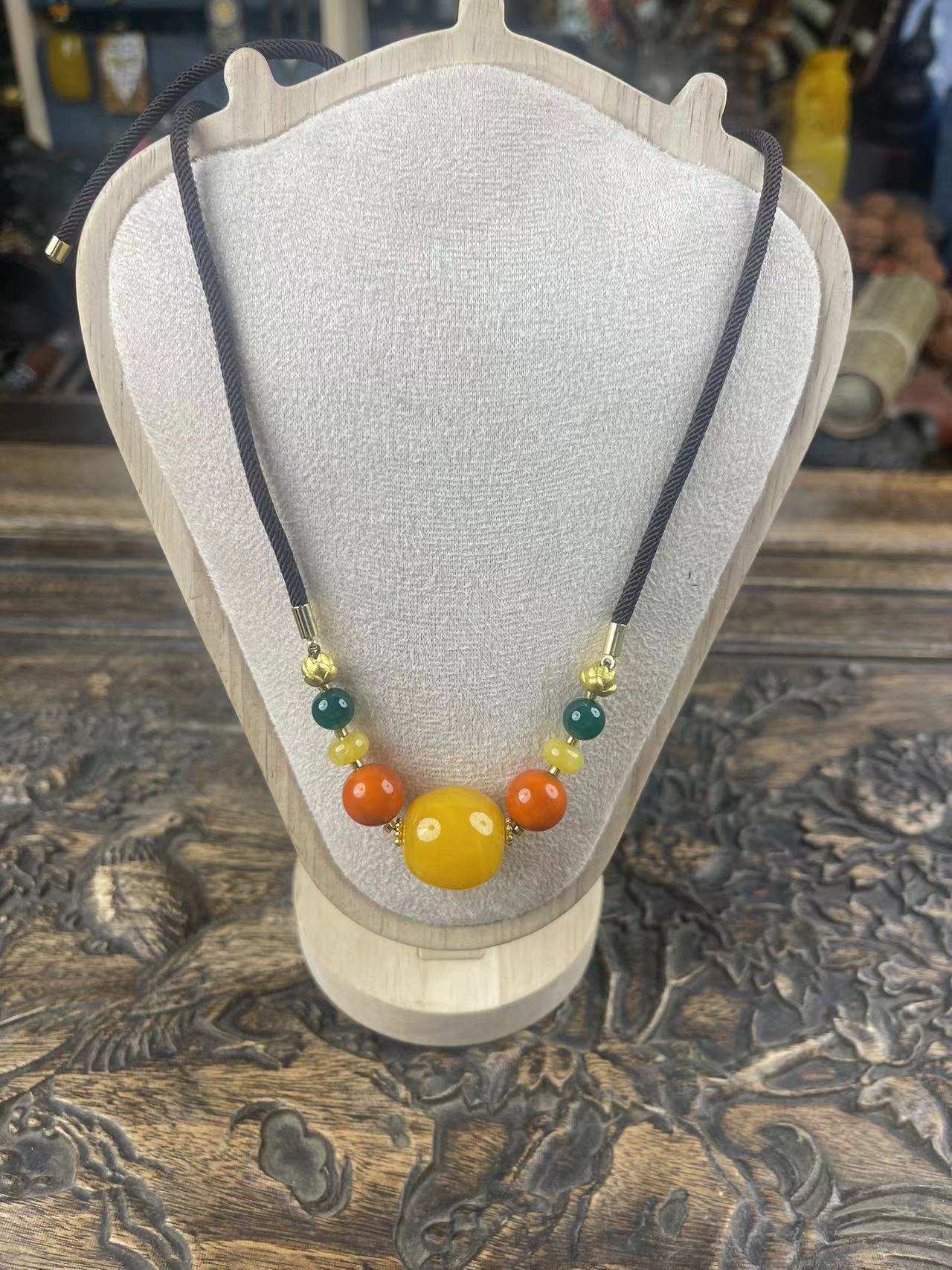 蜜蜡珠项链一个{小七甄选}