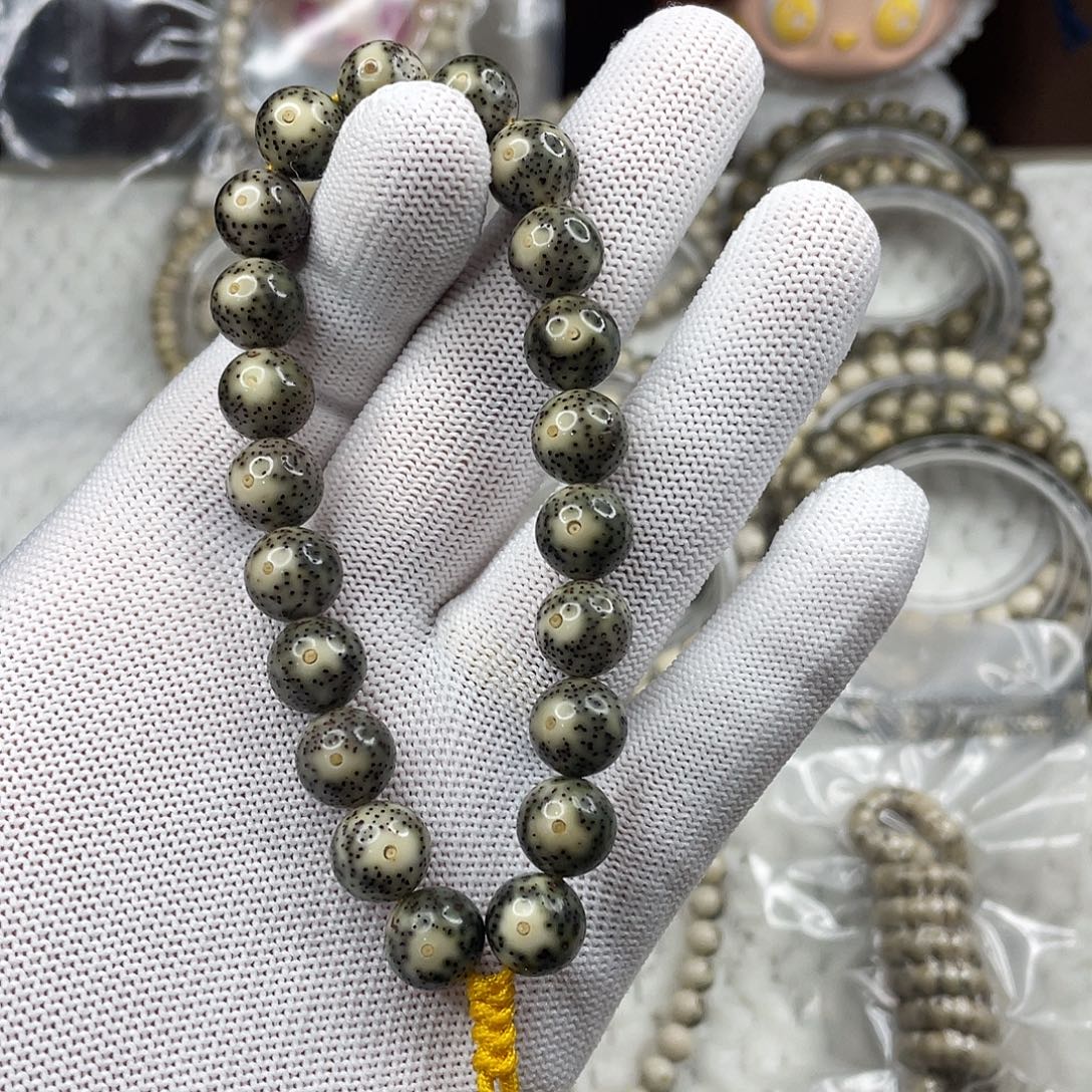 一***程星月菩提吊坠星月11尺寸绿包白