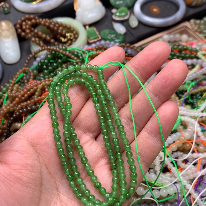 和田玉未镶嵌手链21