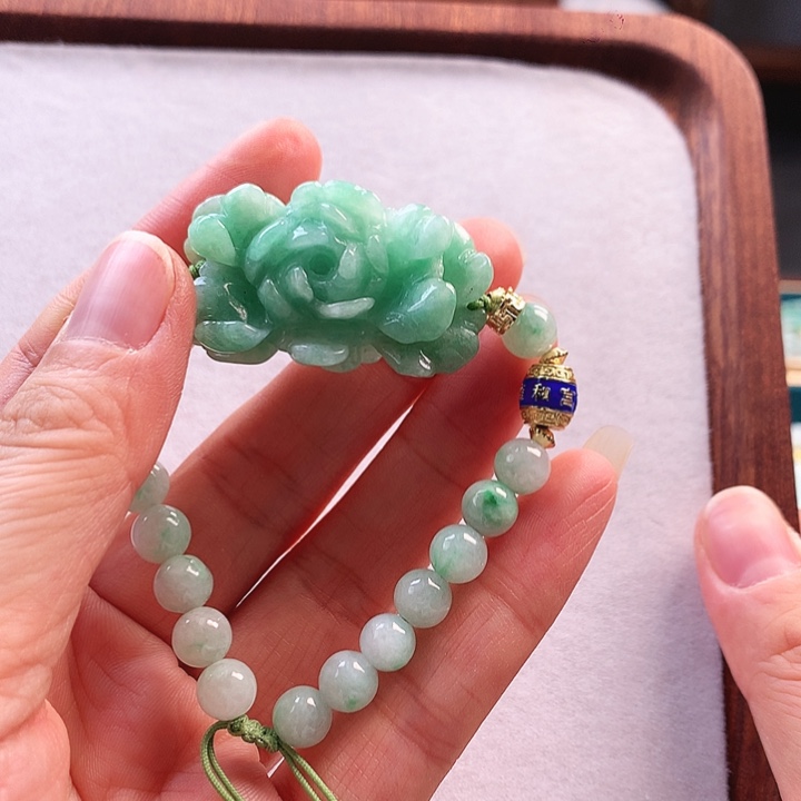 翡翠手链未镶嵌手串
