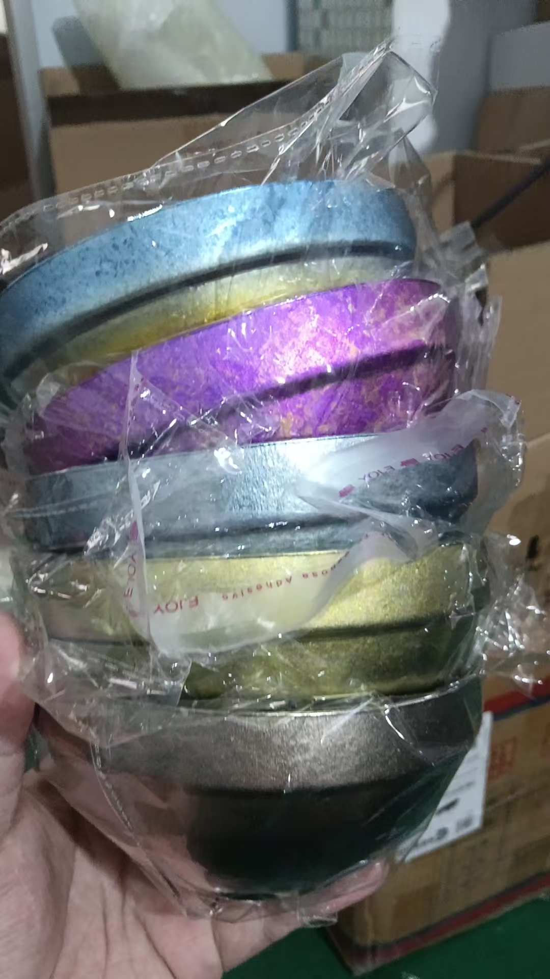 瑕疵彩色白金碗（容量450ml）