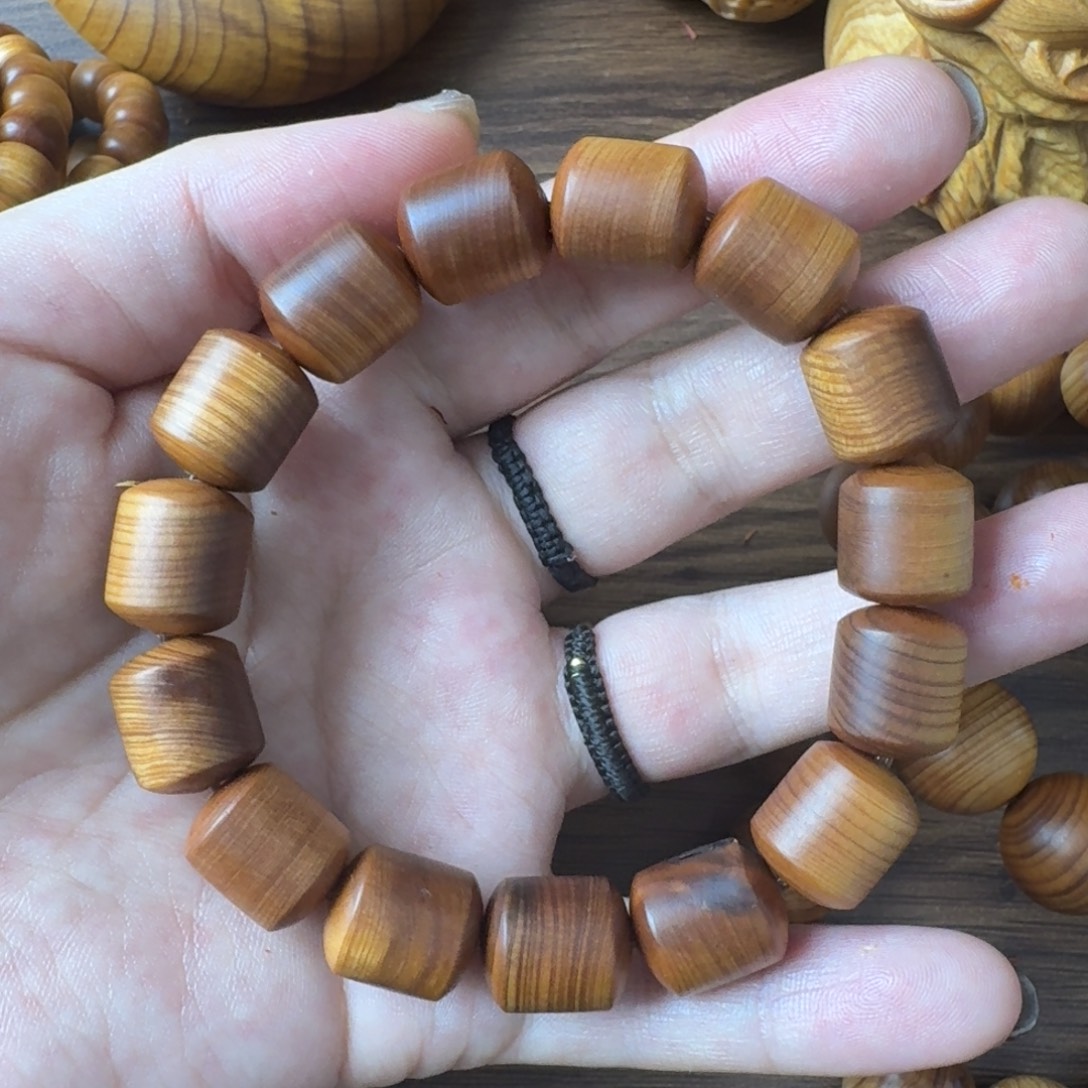 柏木（崖柏）无事牌1214桶珠