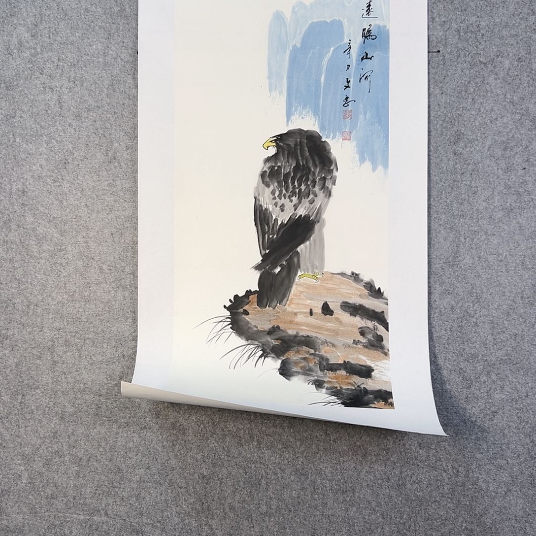 国画504 花鸟在此处飞翔也有了