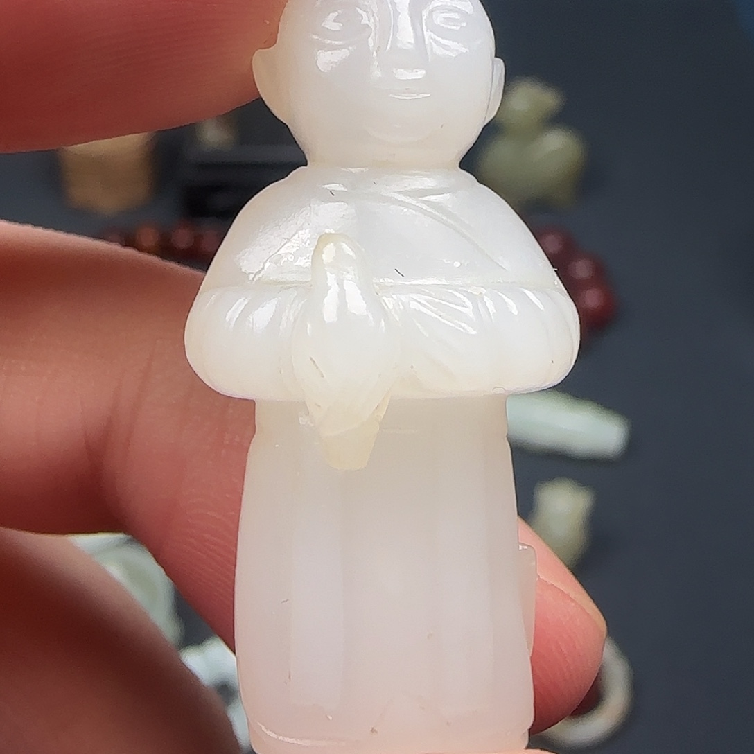 文***3和田玉未镶嵌挂件