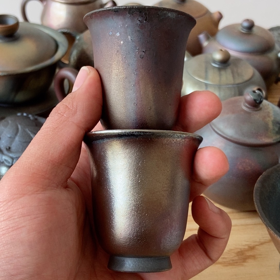 建水紫陶柴烧茶具