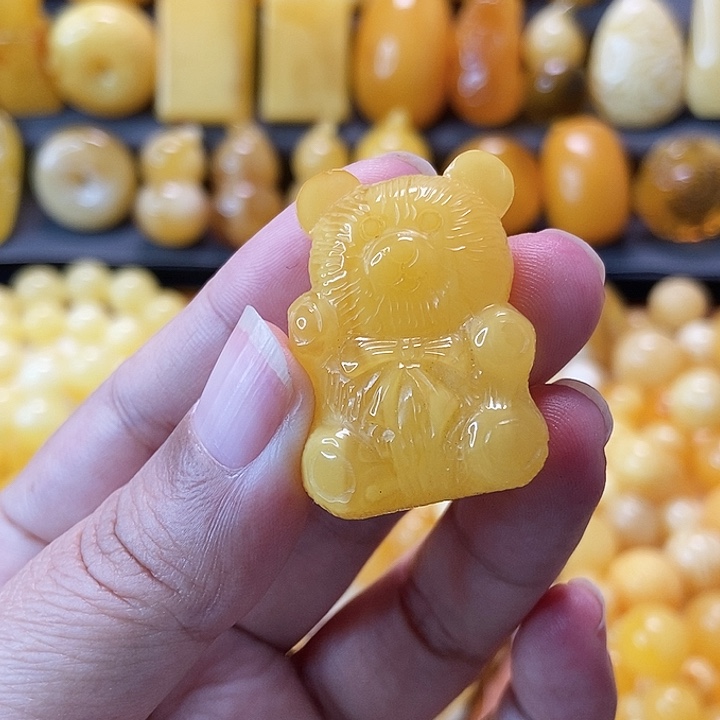 蜜蜡未镶嵌吊坠(不含链)