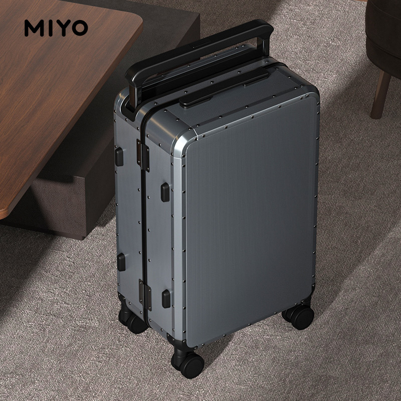 MIYO行李箱全镁铝合金商务男款20寸登机箱时尚宽拉杆大容量旅行箱