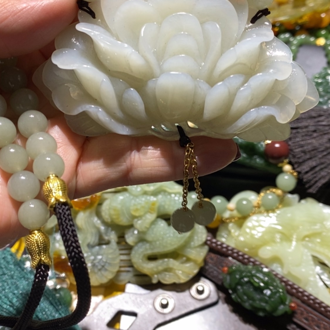 【闪购商品】岫玉毛衣链未镶嵌