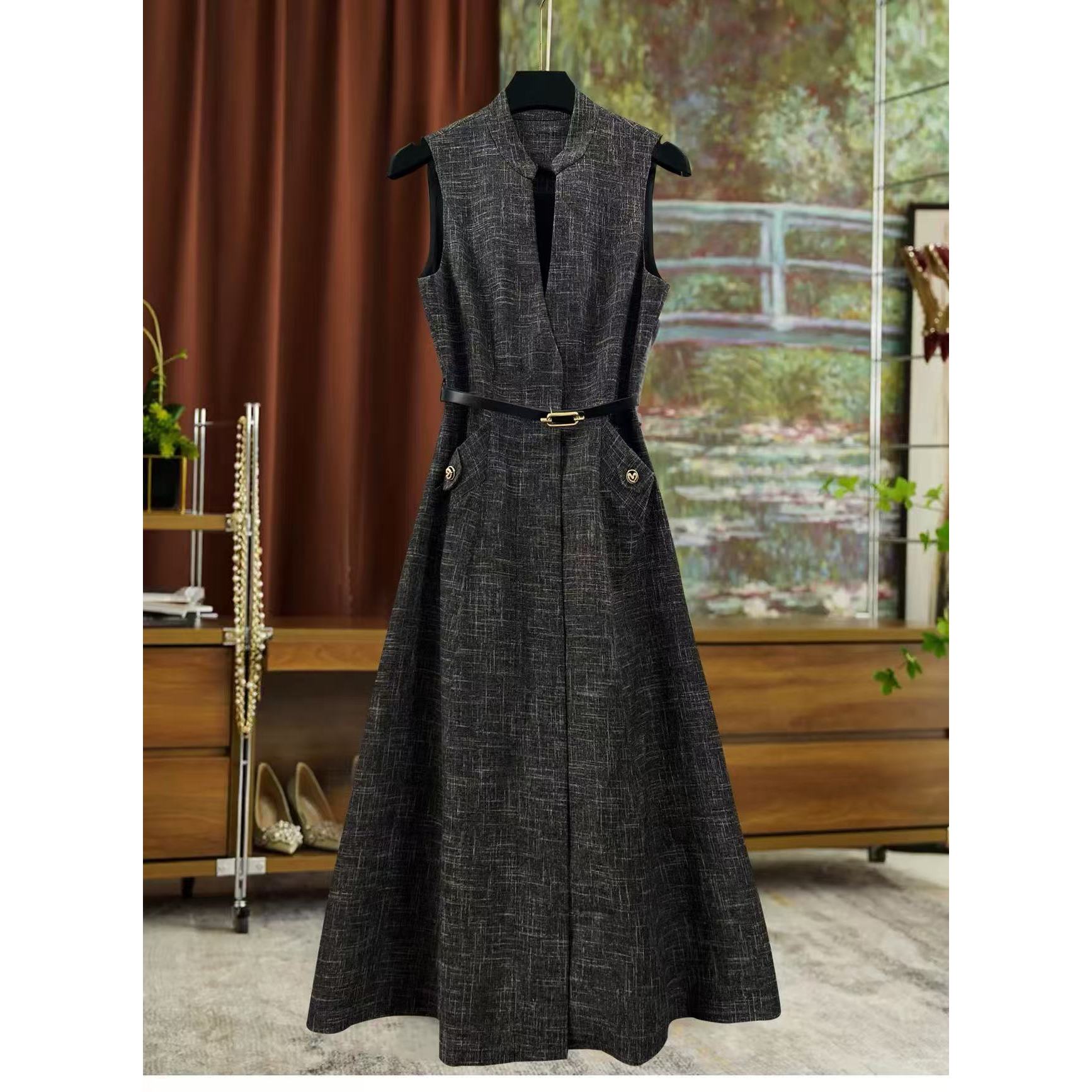 【撤柜清仓】A气质高端大码显瘦连衣裙 A12