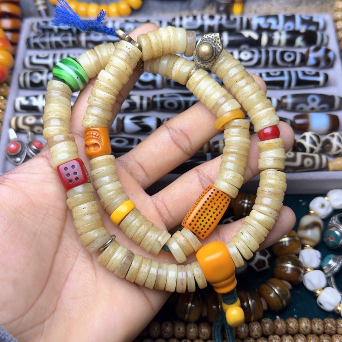 柏香籽/百香籽吊坠牦牛骨