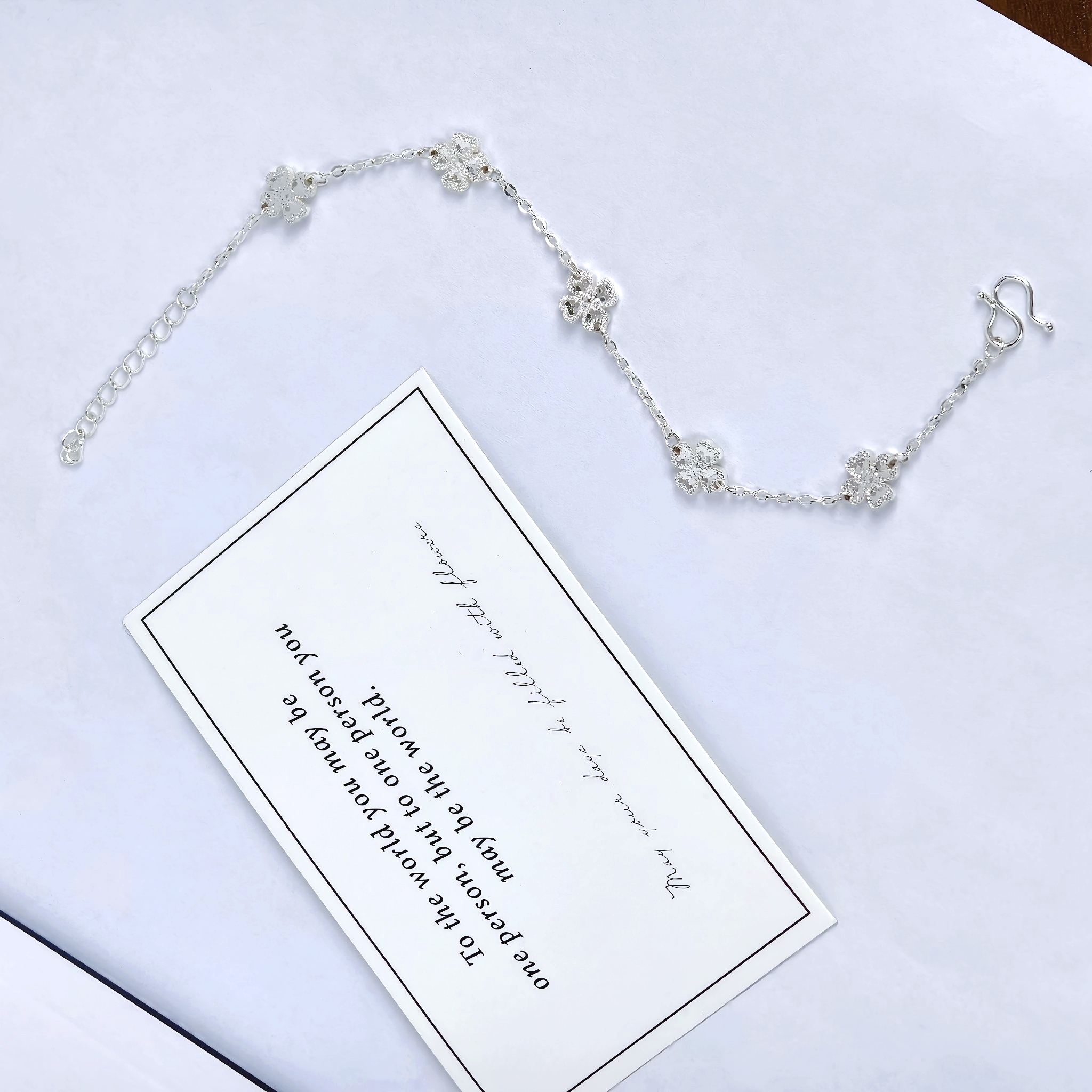 足银手链 「陌上花开」手链2.83g时尚百搭简约精致070003