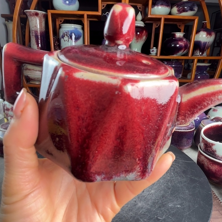 牛家钧窑牛自恒老师钧瓷壶