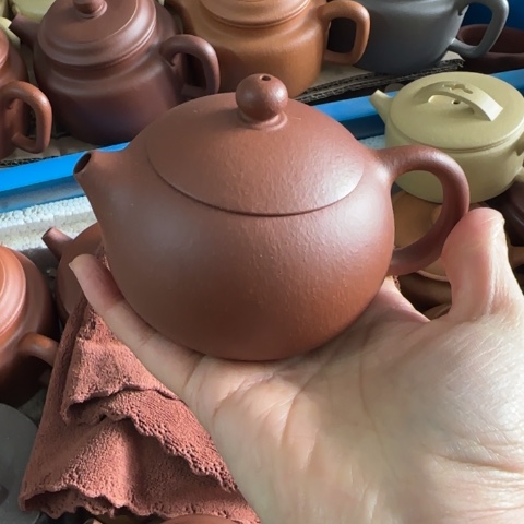 玫****紫砂茶壶红降坡泥240cc