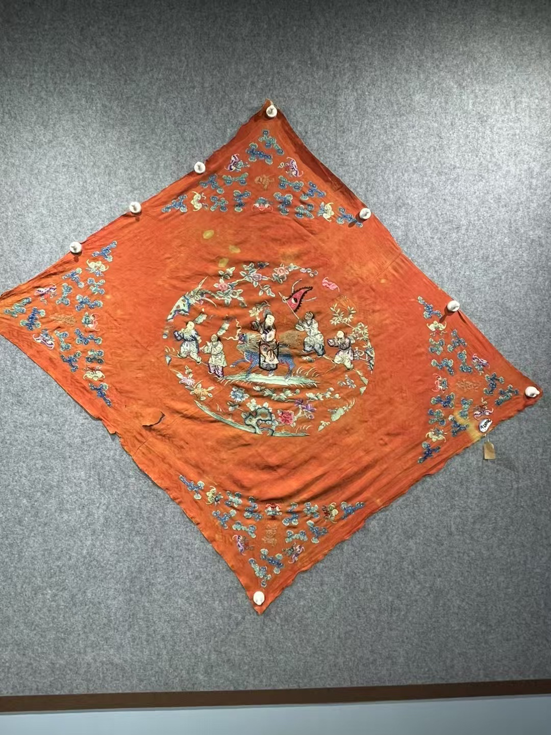 古代宫廷绣五子登科