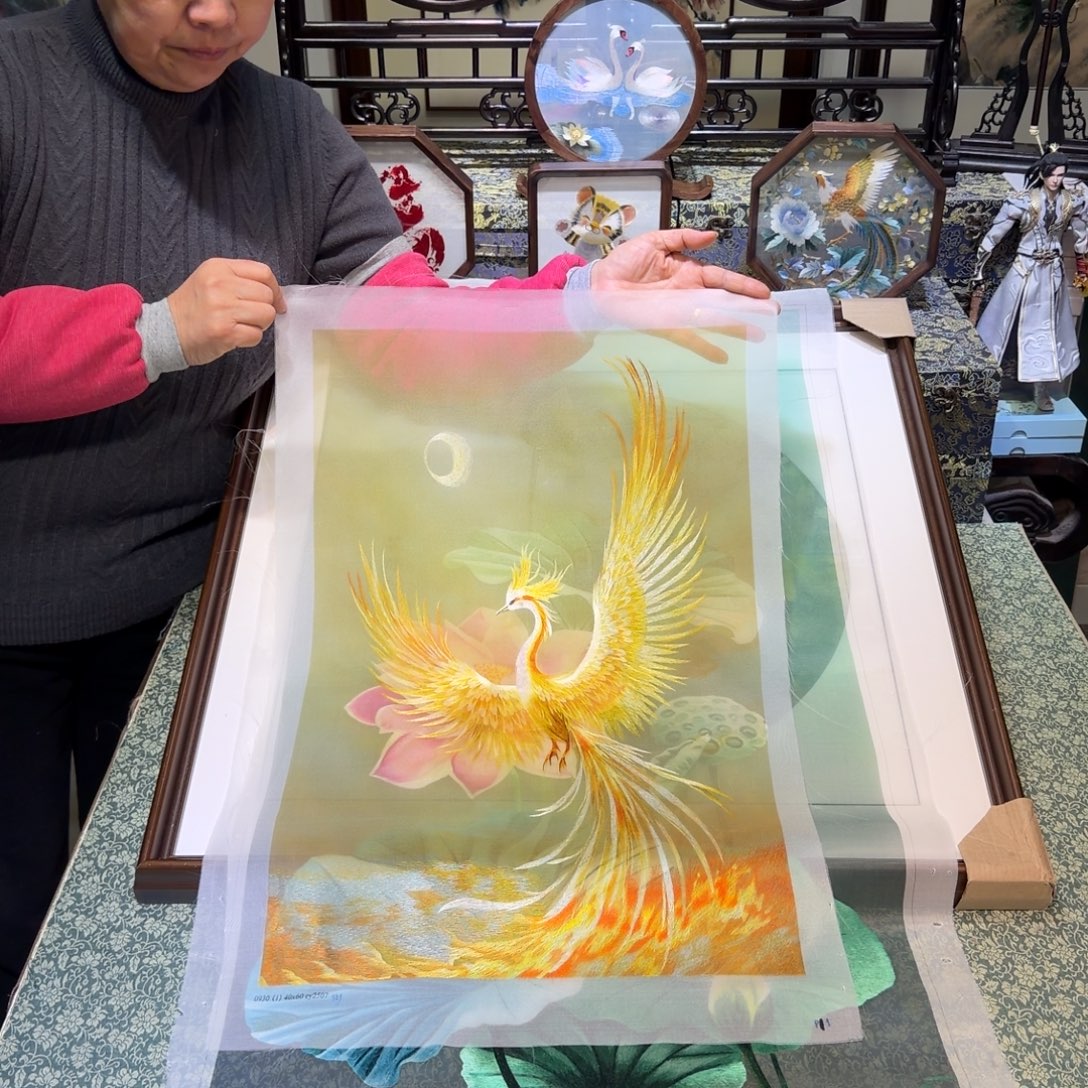 刺绣手工苏绣工艺单面绣片