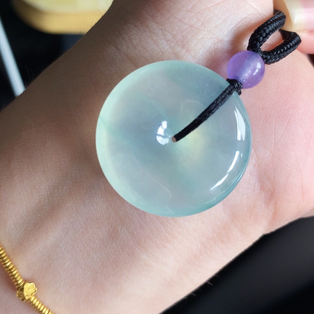 吊坠(不含链)未镶嵌翡翠平安扣