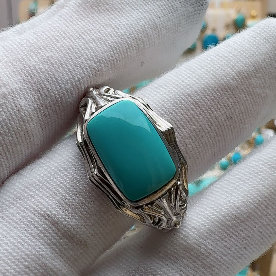 绿松石配饰银S925镶嵌