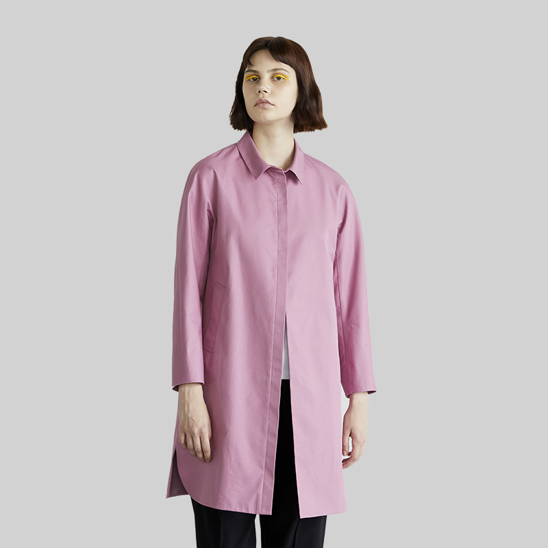 啦娜菲LANAFAY春款干练小翻领风衣0C623