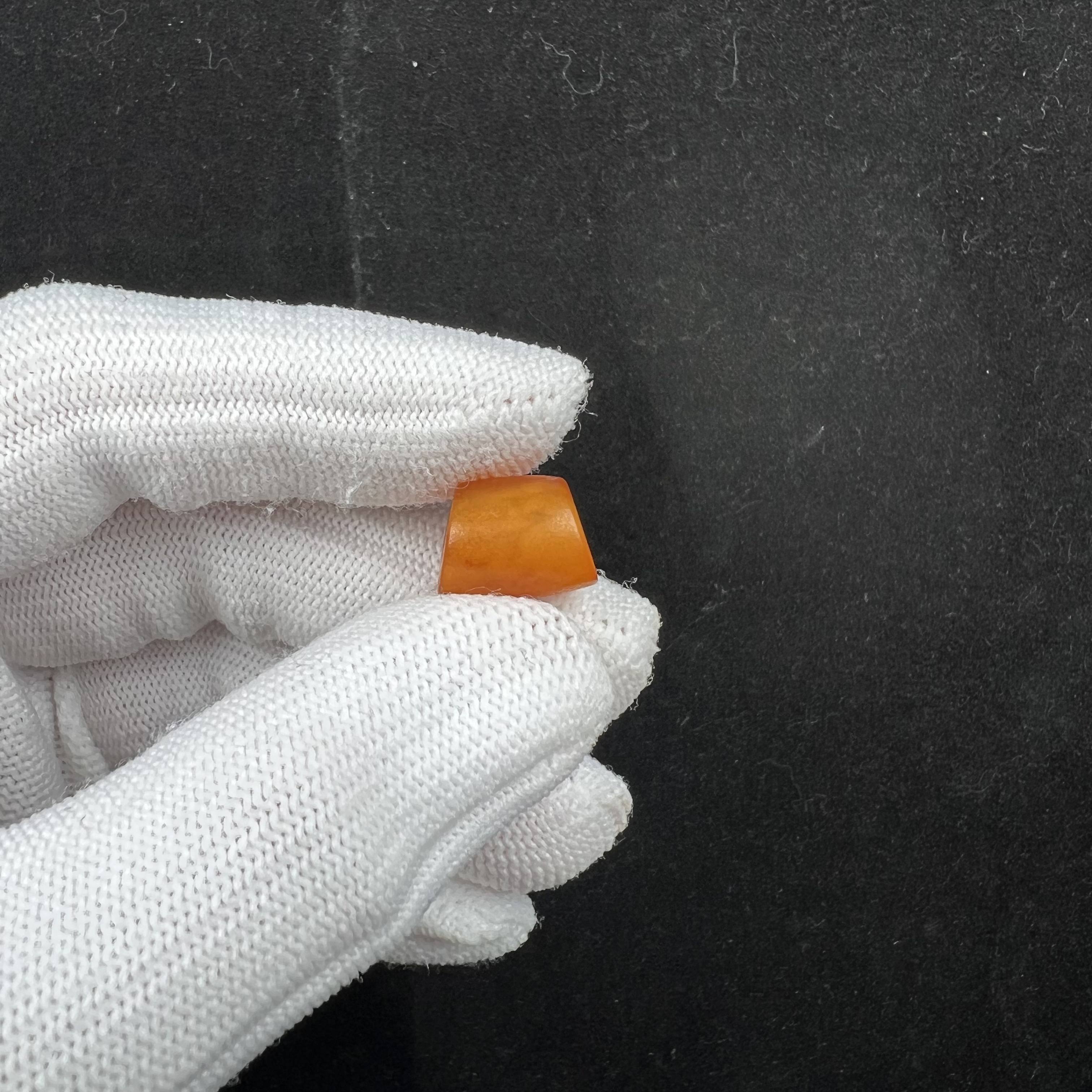 K5931天然蜜蜡老蜡马蹄珠-微瑕 10*13mm 支持复检 假一罚十