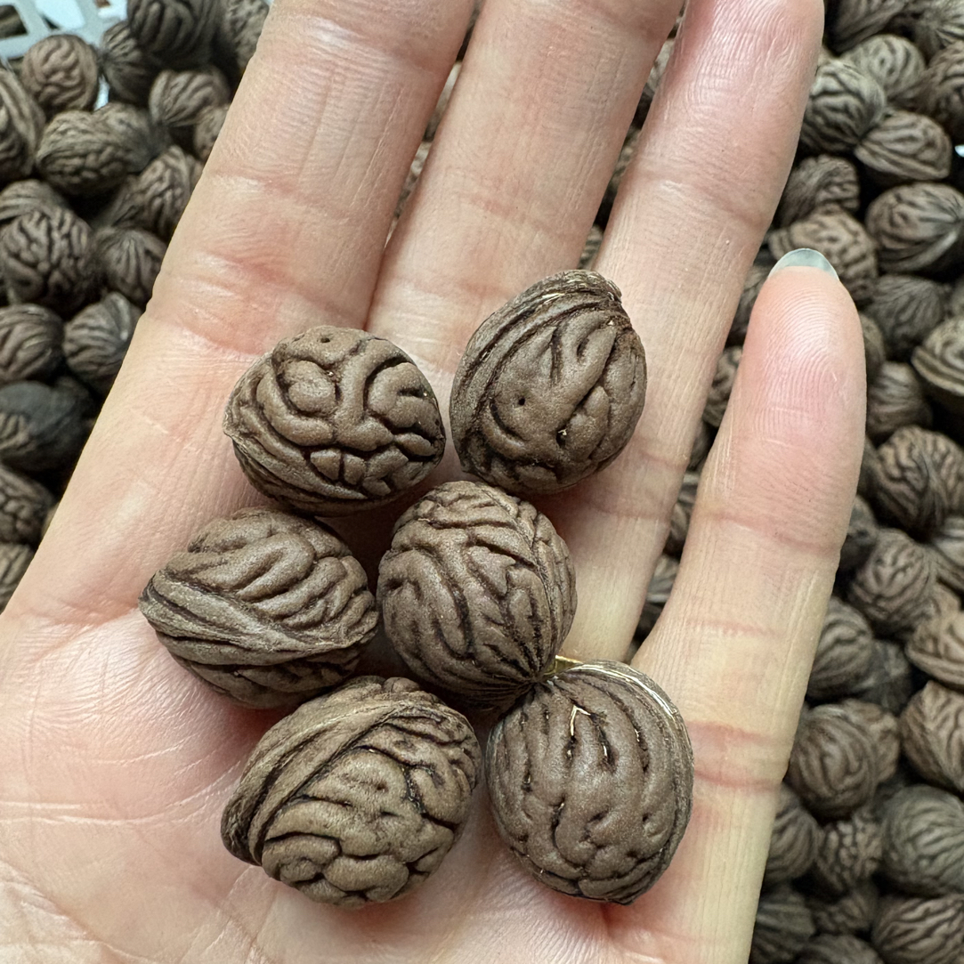 桃枭精品桃核能做手串雕刻光珠料