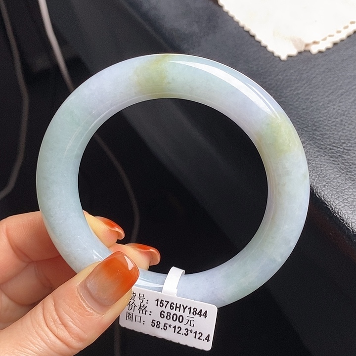 未镶嵌手镯翡翠58+圆条5