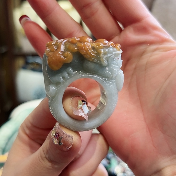 翡翠戒指未镶嵌戒指