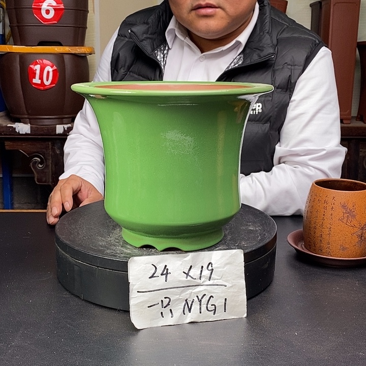 紫砂花盆货号一只NYG1