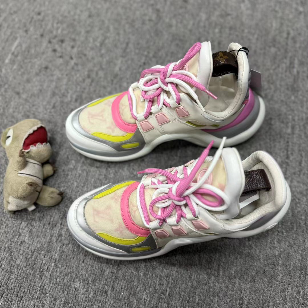 99新 LouisVuitton/路易威登 lv 马卡龙老爹鞋/38.5码 