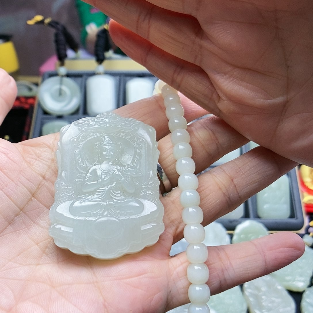 和田玉颈饰未镶嵌ℒ****