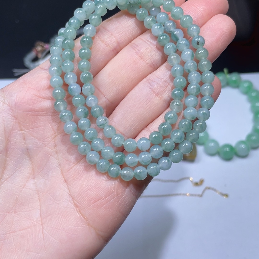 翡翠手链未镶嵌手串