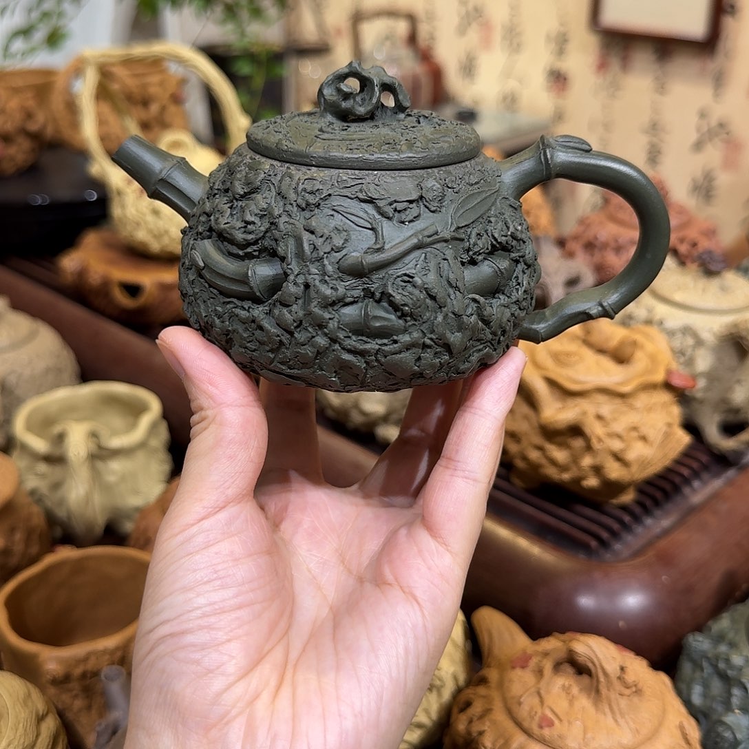 茶壶紫砂绿泥供春