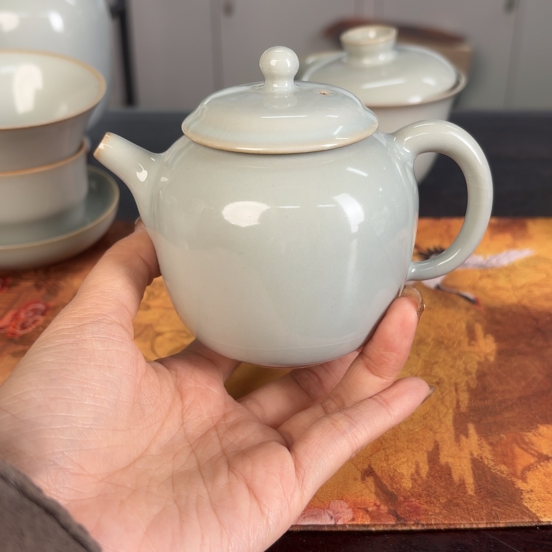 龙泉云间青瓷小米茶器