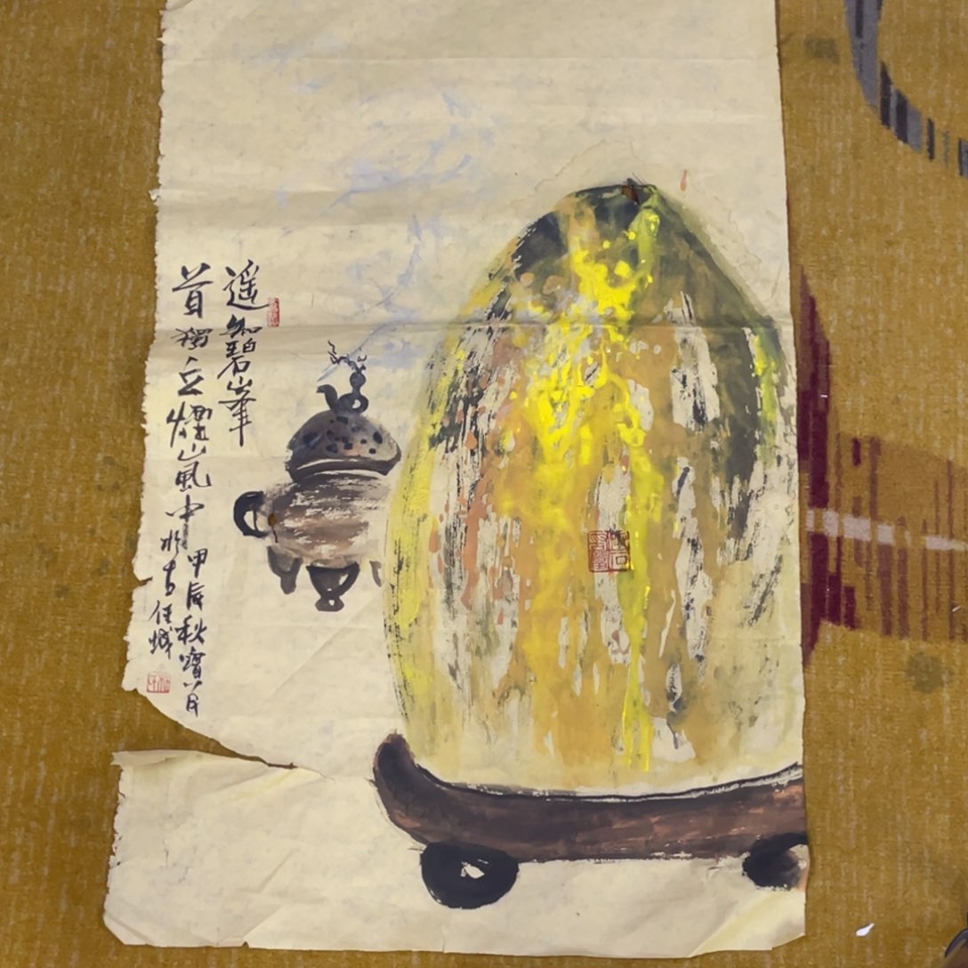 国画绘画作品杜老师三尺瑕疵6666