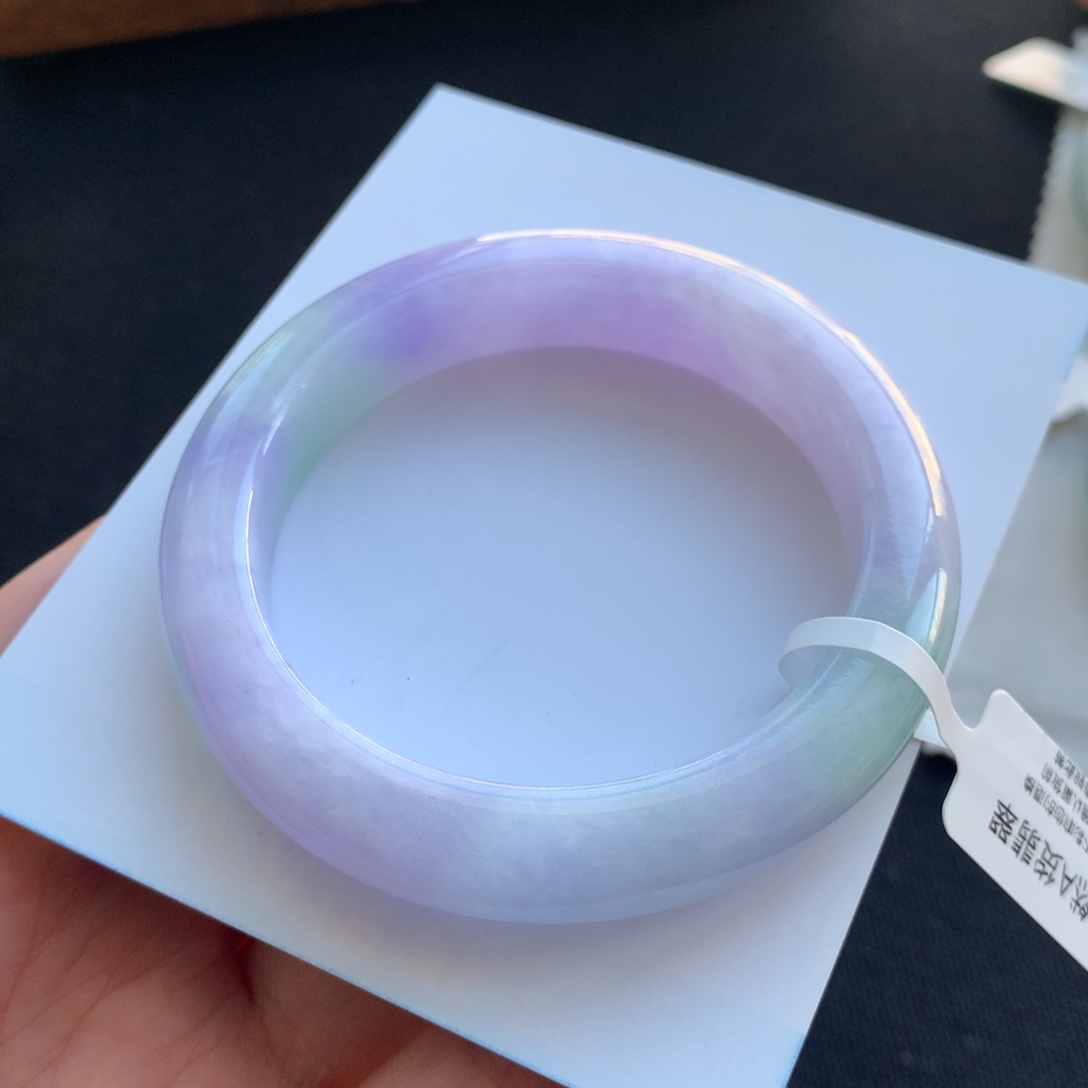 翡翠未镶嵌手镯93号54.5正