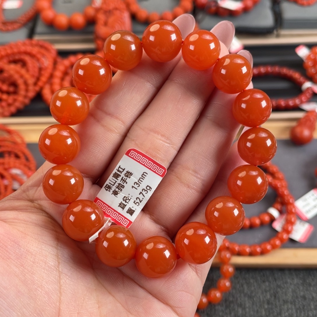 南红玛瑙未镶嵌13➕保山南红单圈