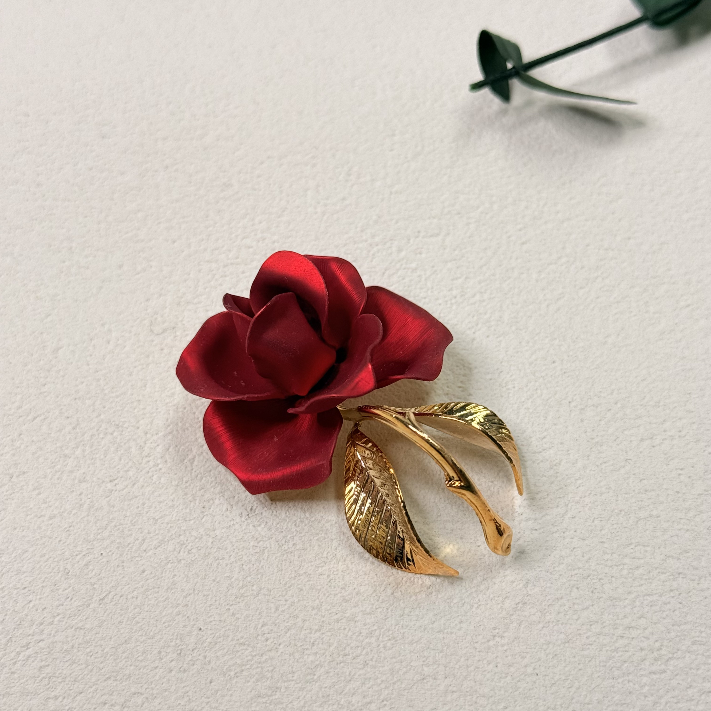 铜合金胸针 【六六中古】孤品复古玫瑰胸针th9052