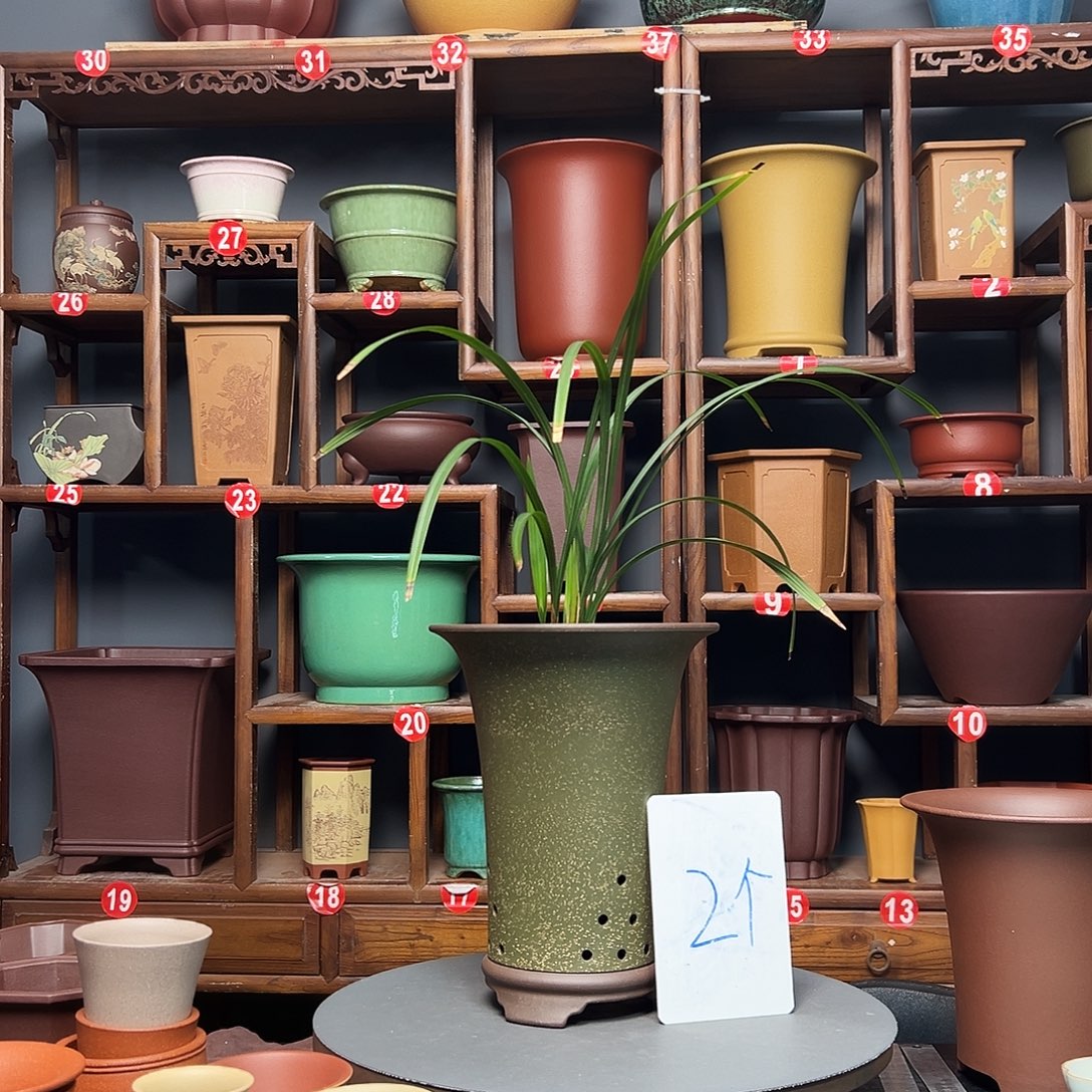 巴***克紫砂花盆紫砂花盆