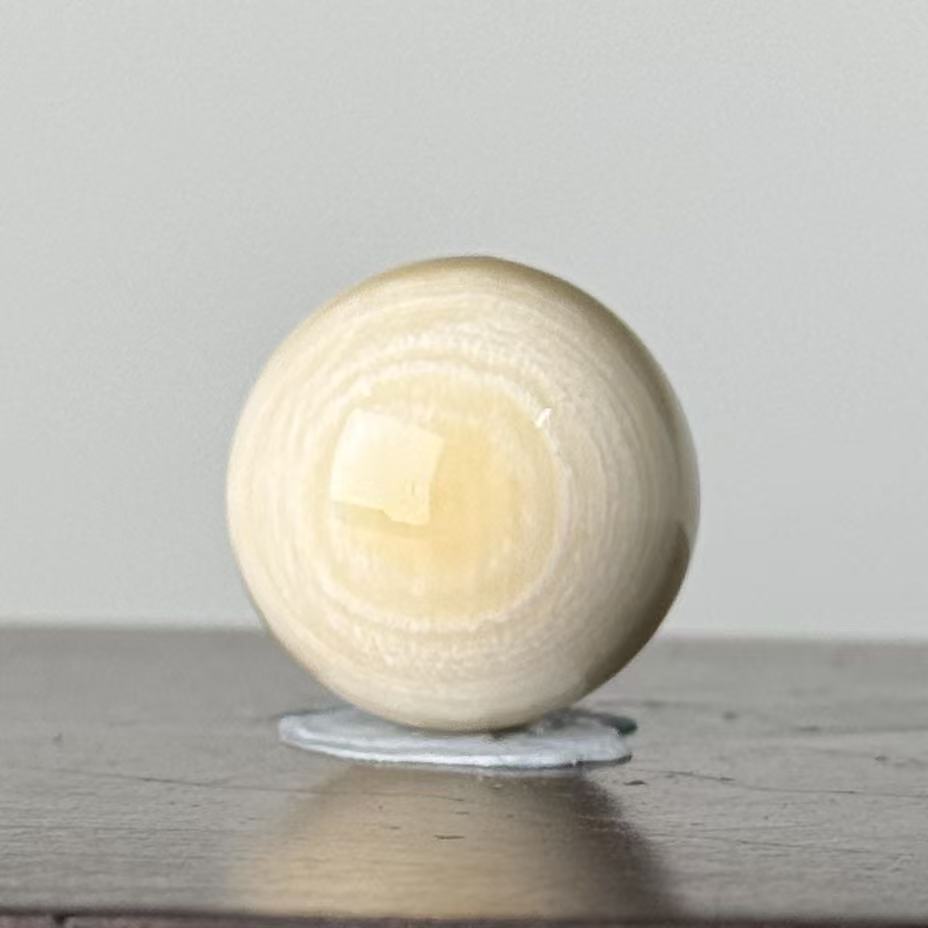 DEZHI/德志【二层皮圆珠】17+mm猛犸牙单珠5.2g配饰Y350