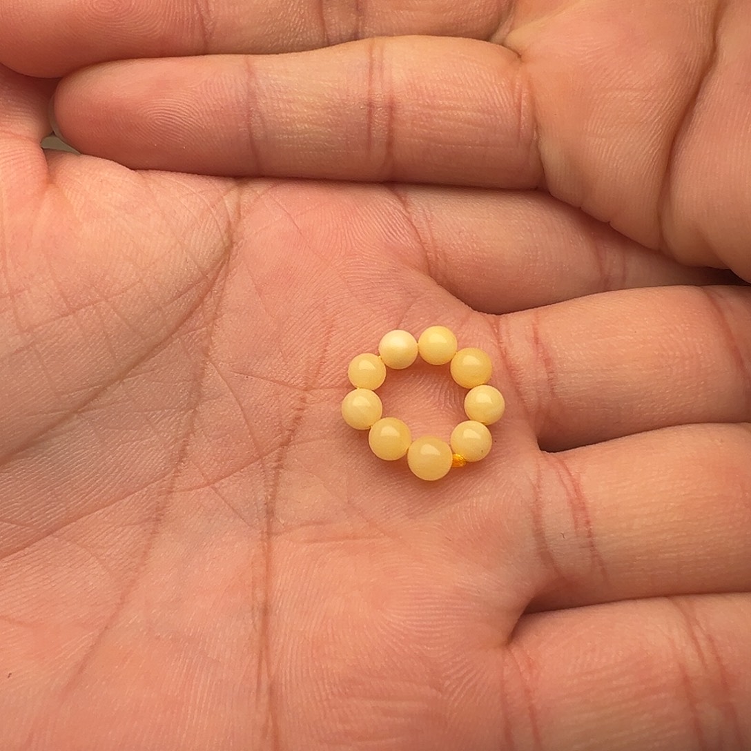 冷***器蜜蜡未镶嵌颈饰蜜蜡小米珠跑环