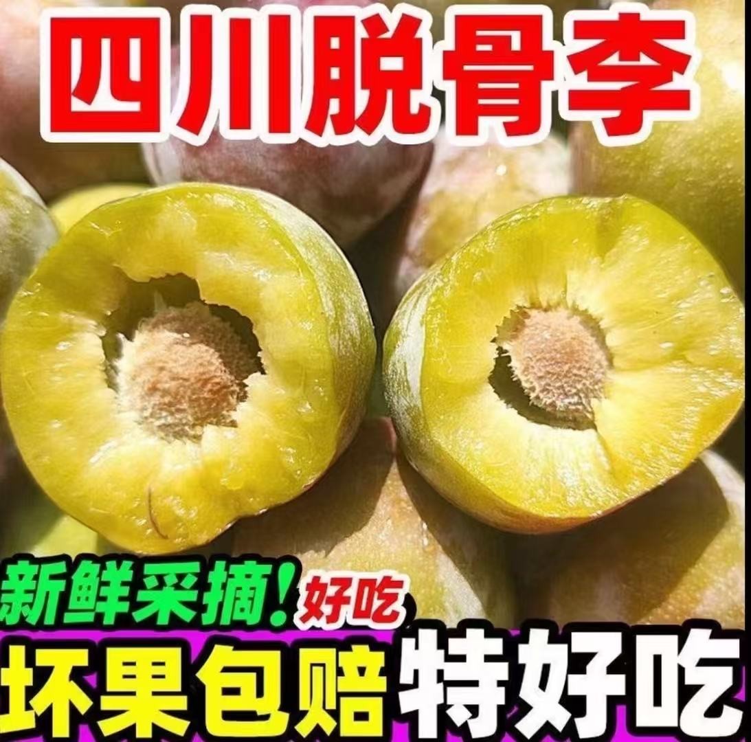 四川宜宾特产半边红脱骨李新鲜现摘脆甜多汁应季水果
