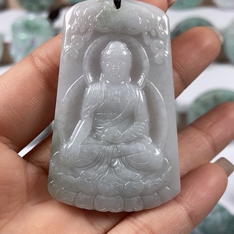 翡翠颈饰未镶嵌阿尼陀佛福利