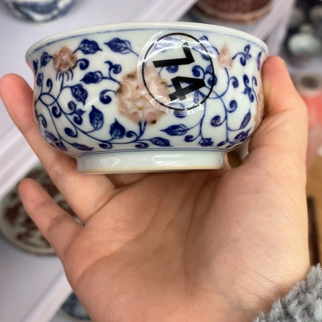 手工手绘柴窑单杯