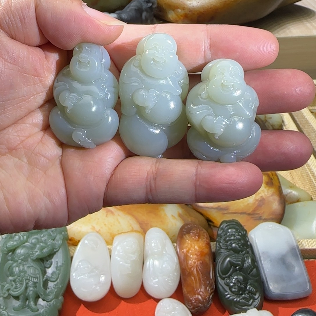 和田玉未镶嵌颈饰拍一发一、多样性发货