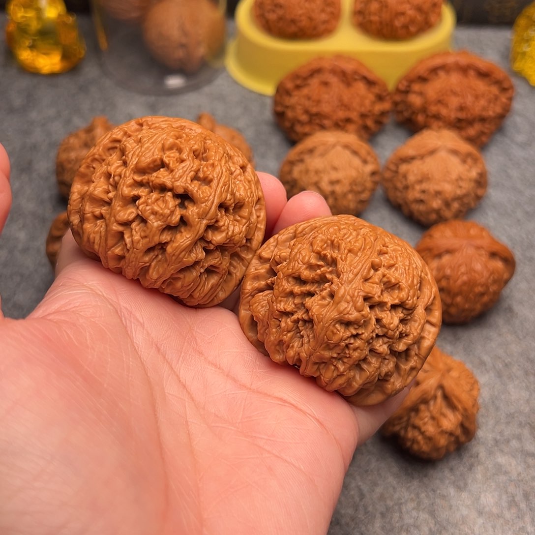 文玩核桃把件精品秒拍价大粗筋50重60克