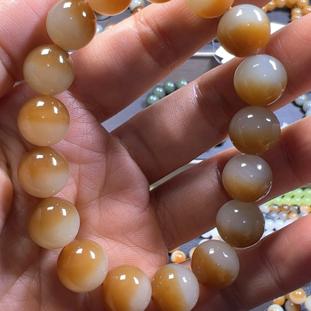 和田玉手链未镶嵌昂**空