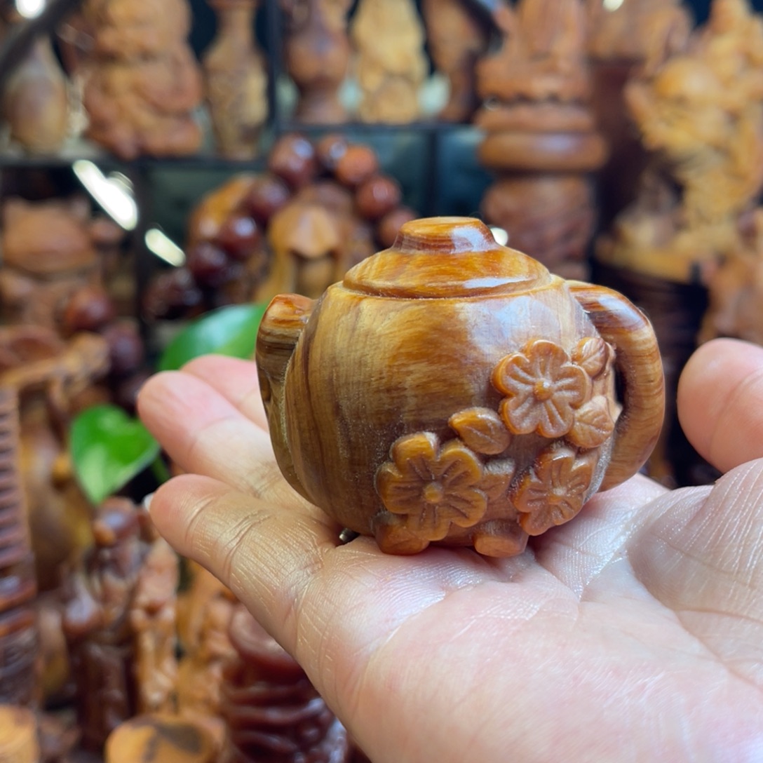 慧***华松木（琥珀木）其他梅花把把壶