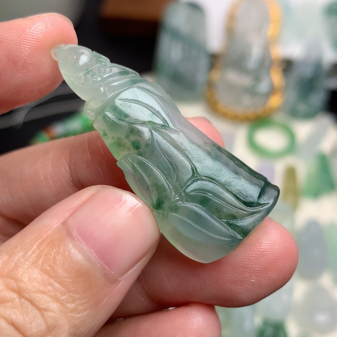 未镶嵌定制翡翠竹节